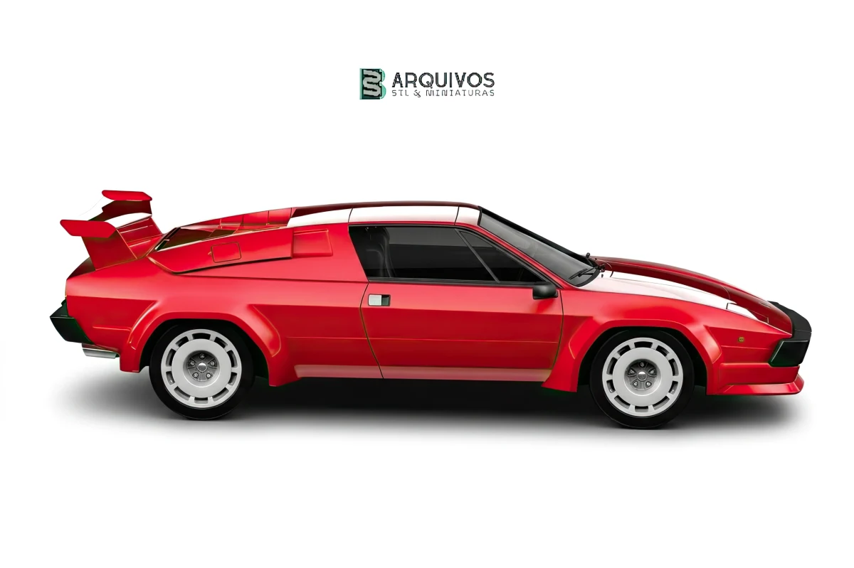 Modelo 3D STL - Lamborghini Jalpa 1981 — foto 2